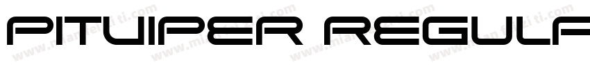 Pitviper Regular.ttf字体转换